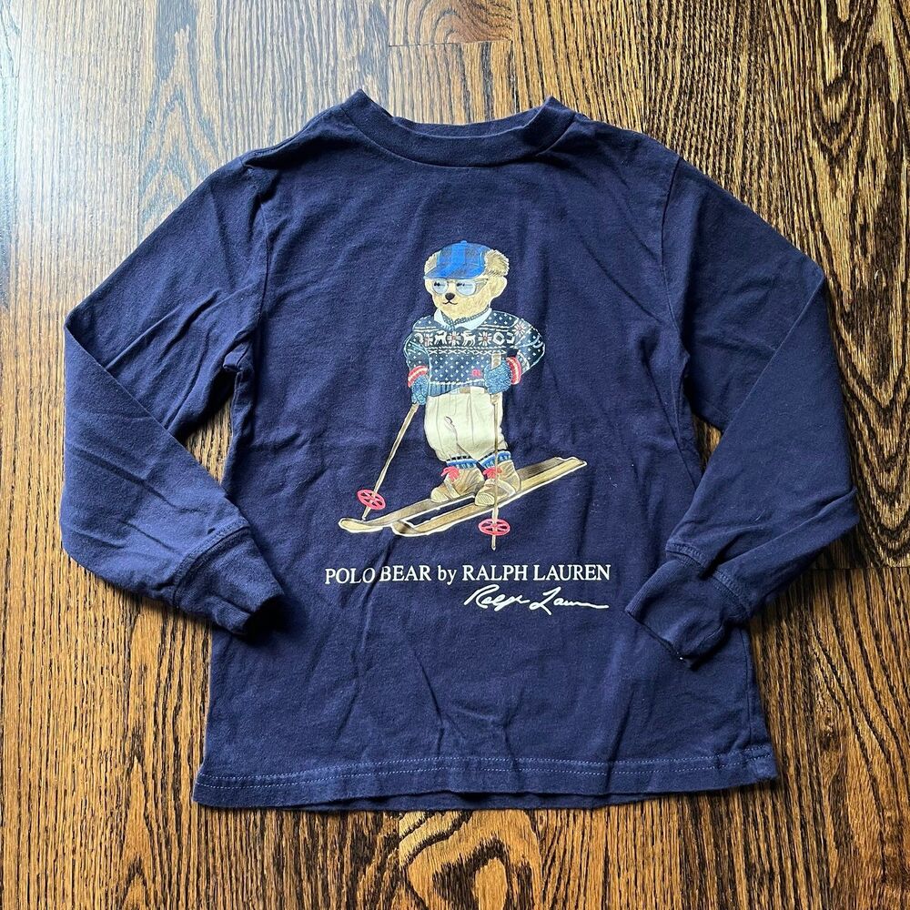 Polo Bear Cotton Long-Sleeve Tee (4T)